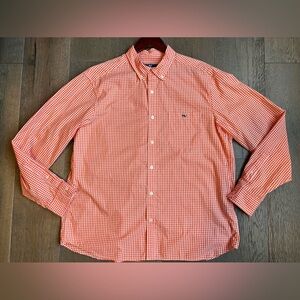Vineyard Vines Gingham Stretch Poplin Shirt